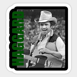 Merle Haggard // Retro Aesthetic Fan Art // 80s Sticker